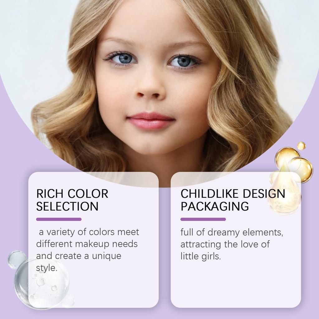 Children's Nail Polish Set, Children's Makeup Set, 12 Piece Set, Girls' Gift, Makeup Toys, A Party For 7,8,9,10,11,12 Year Old Girls