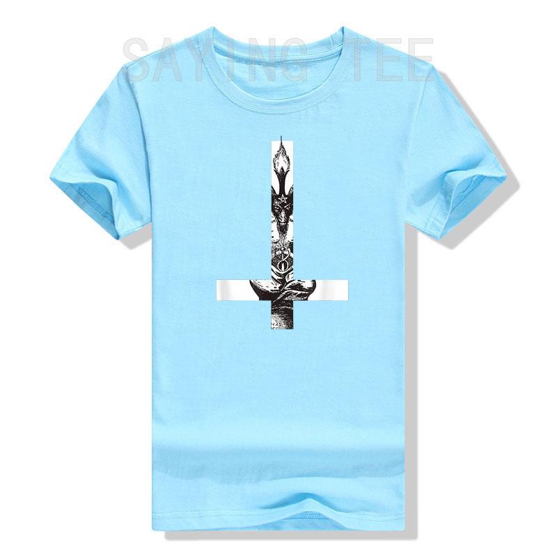 

Бафомет - мое духовное животное Сатана Черная культовая футболка Футболка Сатанинская одежда Футболка Потрясающая статья Одежда Поклонники, Атеист Топ 4XL