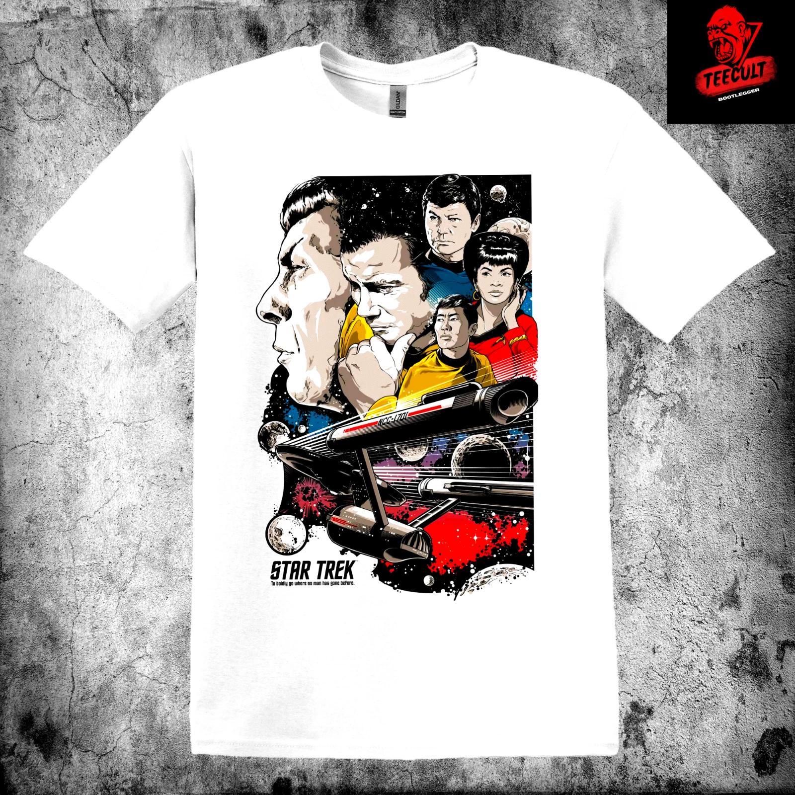 Men s and Women s T-shirts Star Trek (1966) Retro Cult Sci-Fi Tv Series Unisex Cotton S