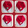 Kids' Red Knit Scarf: Winter Plush Neck Warmer