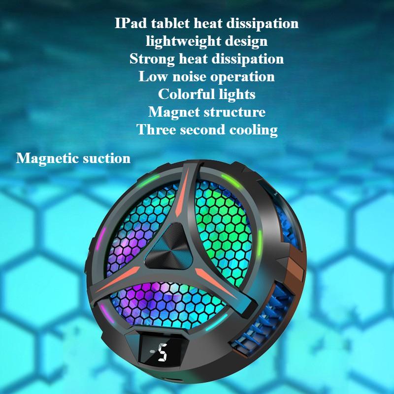 IPad Tablet Heat Sink - 3-Speed Magnetic Cooling with Digital Display