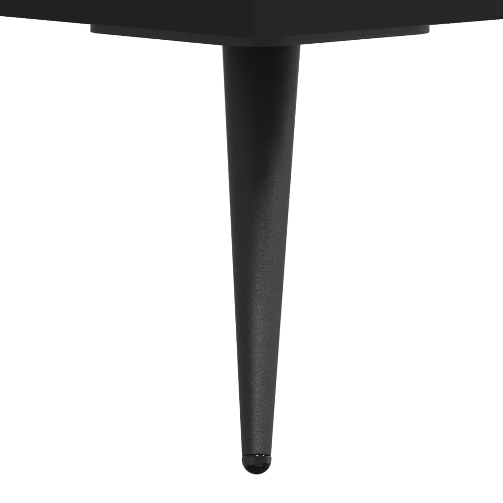 Nightstands 2 Pcs Black 40 X 40 X 50 Cm Engineered Wood