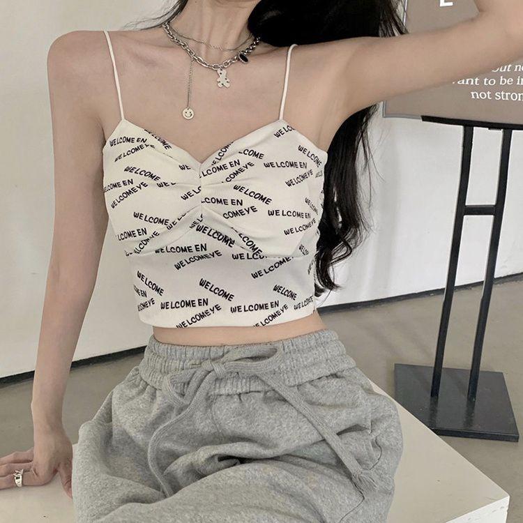 Damen Sweat T-Shirts Ärmellose Sling Tops für Mädchen Sexy Tops Tanktops Lässige Weste Rückenfrei Bedruckte T-Shirts