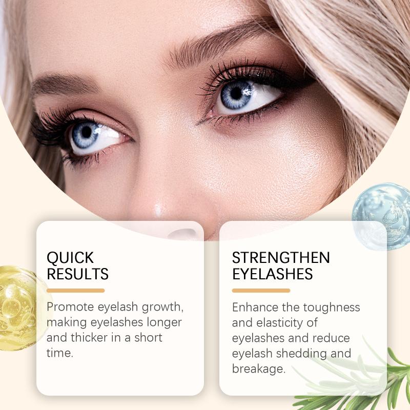 Eyelash Growth Serum Enhancer Longer Fuller Thicker Curling Lash Treatment Nutritious Eye Care Makeup Natural Eyelash Boost