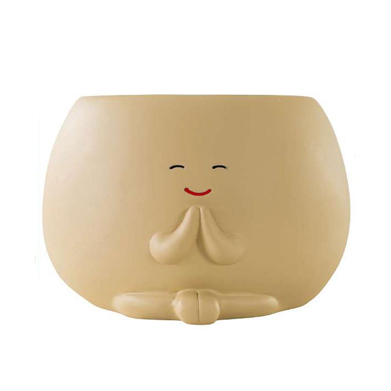 

1pc Creative Cartoon Mini Flowerpot Office Desktop Decoration, Balcony Greenery Gardening Decoration Succulent Flowerpot