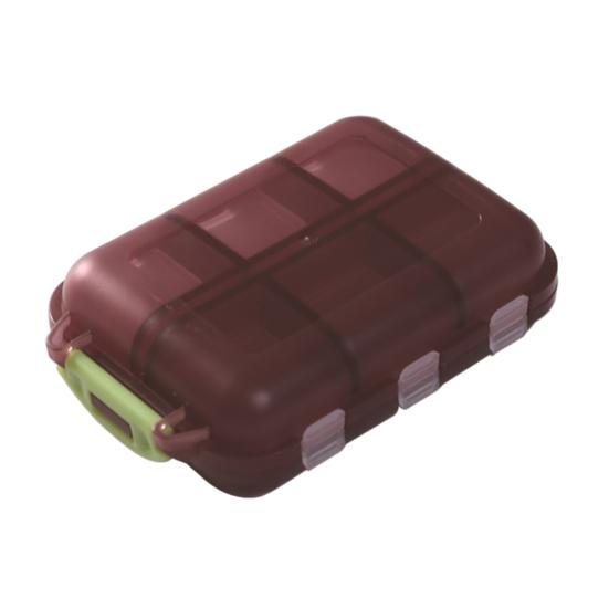 Pill Storage Box Double Layer Foldable Moistureproof 12 Grids Mini Portable Pillbox Dispenser Home Supply