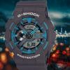 Casio G-Shock Series Dual Display Sports Watch Men Watches Brown GA-110TS-8A2
