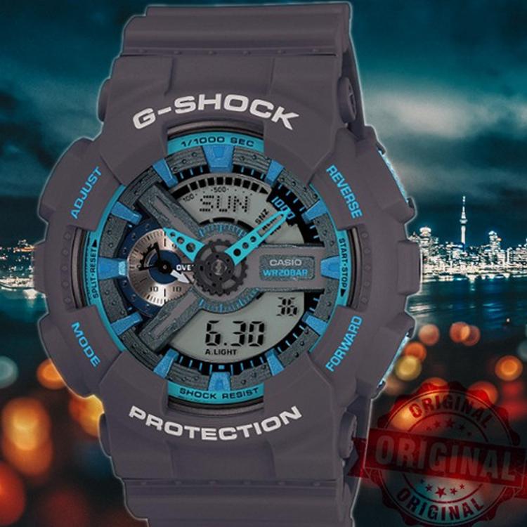 Casio G-Shock Series Dual Display Sports Watch Men Watches Brown GA-110TS-8A2
