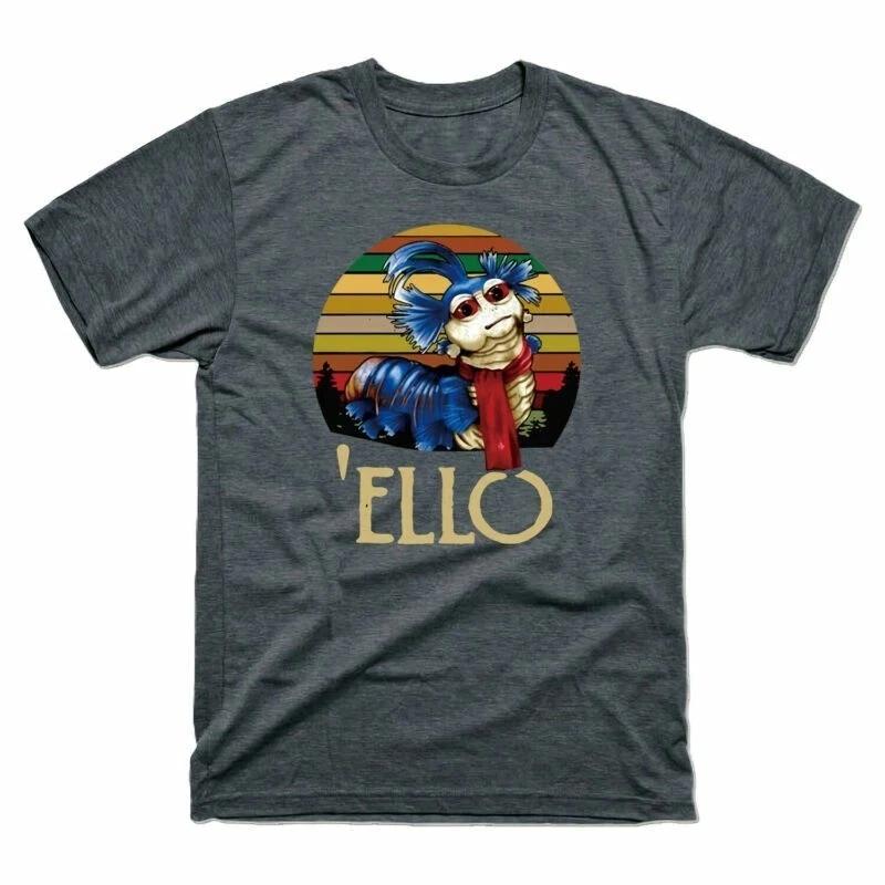 Worm T-Shirt Tee Top Vintage Ello 80s Fantasy Film Labyrinth The Cult L
