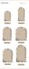 VIKAMA Luxury-Inspired Arched Computer Chair Mat, Bedroom Vanity Table Rug, Silent Gaming Chair Foot Pad, Home Decoration