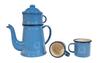 NORDISK Outdoor Camping Enamel Madam Blue Coffee Pot Bla Sky Blue Japanese 119092 (Madam Coffee) 1.5L [Genuine Product]