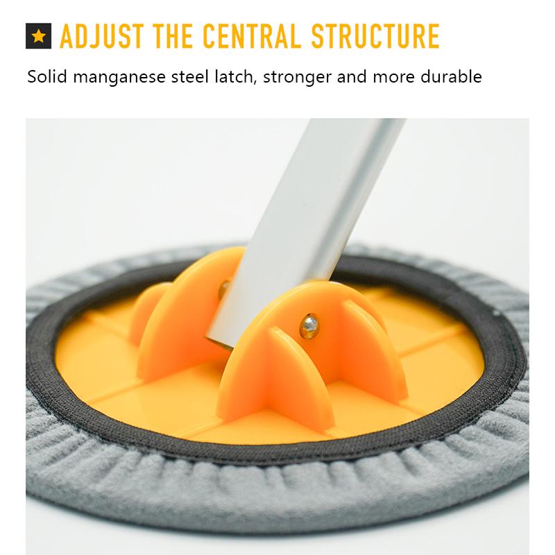 SEAMETAL Car Wash Mop Car Windshield Cleaner Brush With 180 ° Rotating Cleaning Head Extendable Handle