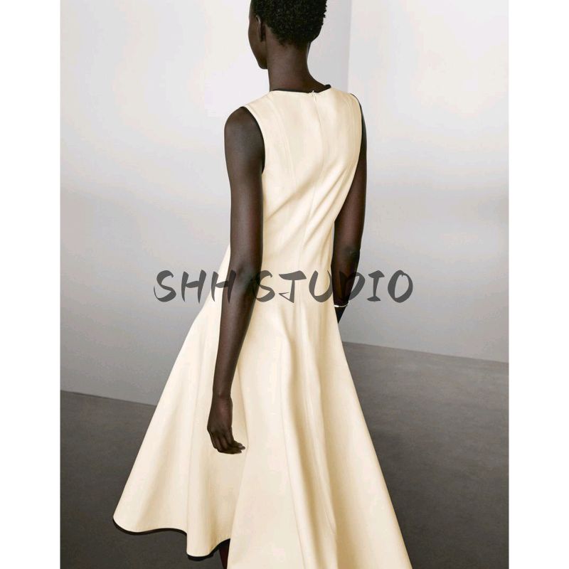 MD Summer New Product Women's Clothes French Style Fancy Gentle Contrast Color Trim Sleeveless Vest Dress 6624595
