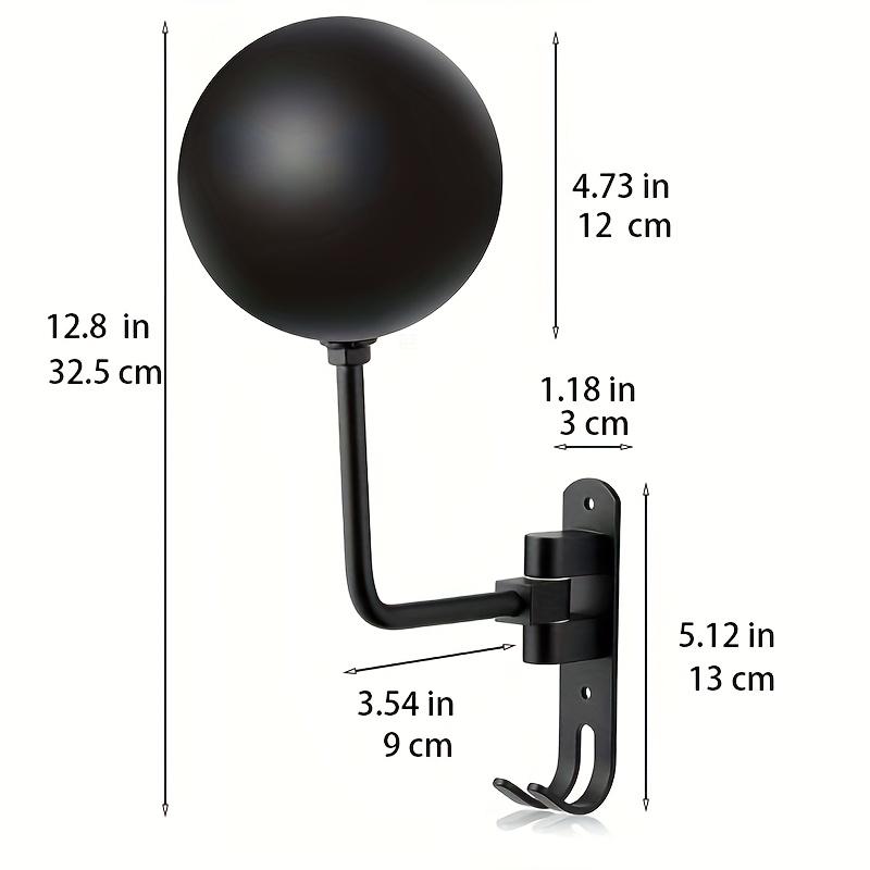 Aluminum Alloy Motorcycle Helmet Rack, Wall Mount Metal Bike Helmet Holder, Bicycle Helmet Display Hanger Stand, Suitable for Most Helmets