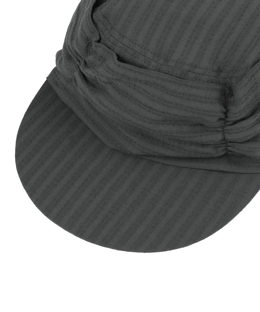 BAUF Asymmetrical Shirred Cap [Charcoal]
