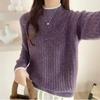 Women's Thick Knit Sweater: Half-High Collar Base Layer for Autumn/Winter