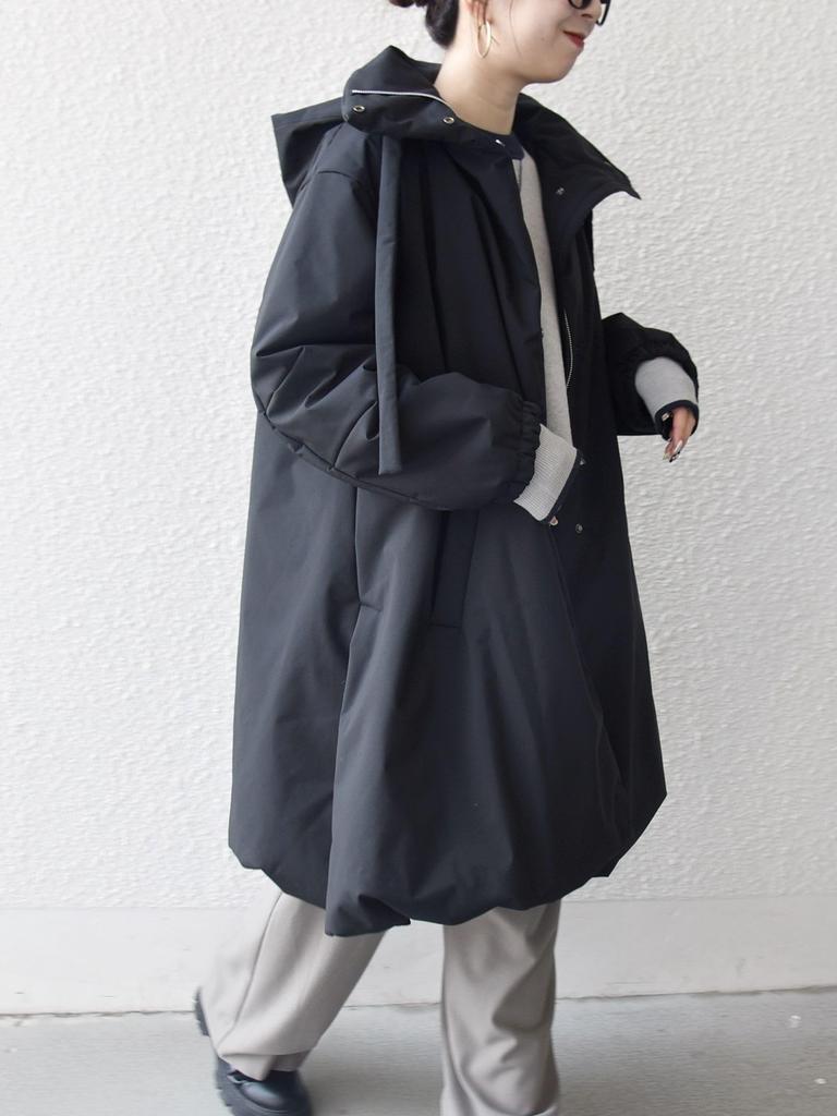 Ships Any Multi-functional Padded 2-Way Hoodie Tent Line Coat 724170006 Black One Size