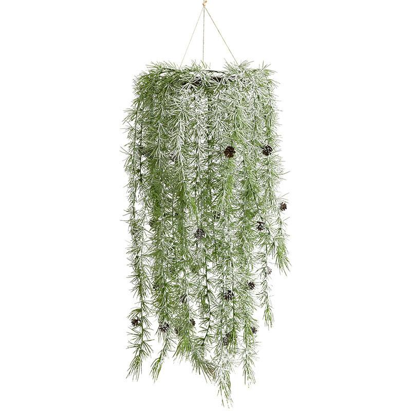 Hanging Plastic Greenery Vine Basket Christmas Holiday Home Gift Decoration