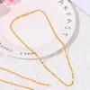 Design Exquisite Men Women Chain Necklace Gold Filled Jewelry 16-30 Inches