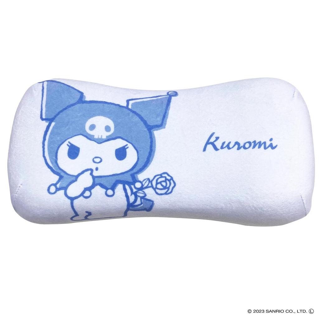MORIPiLO Memory Foam Lumbar Pillow featuring Sanrio Characters Kuromi (Mini Relax Pillow) - Soft and Soft to the Touch, Perfect for Plush Toys and