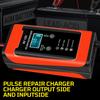 Pulse Repair LCD Display Universal Auto Motorcycle Car Battery Charger 6V 12V 6A Cycle GEL Lead-Acid Charger Smart Fast Charge