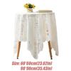 Non-slip Lace Tablecloth Sheer Table Mat Fashion Coffee Table Cover  Photography Backdrop Decor