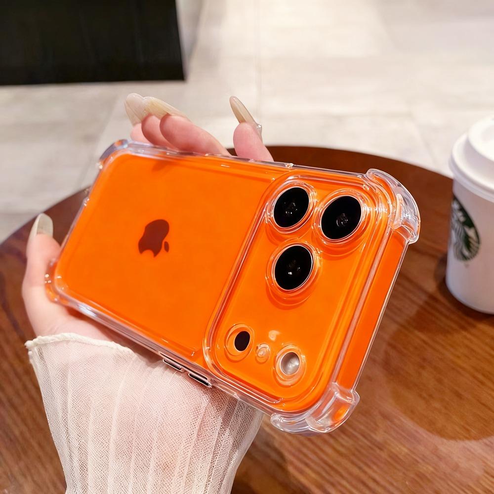 Luxury Transparent Shockproof Soft Phone Case for iPhone 17 Air 16 15 14 13 12 Pro Max 11 Clear Case Camera Protection Cover
