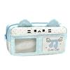 Large Capacity Pencil Case Pixel Music Not Print Pencil Pouch Kawaii Stationery Organizer  Gift