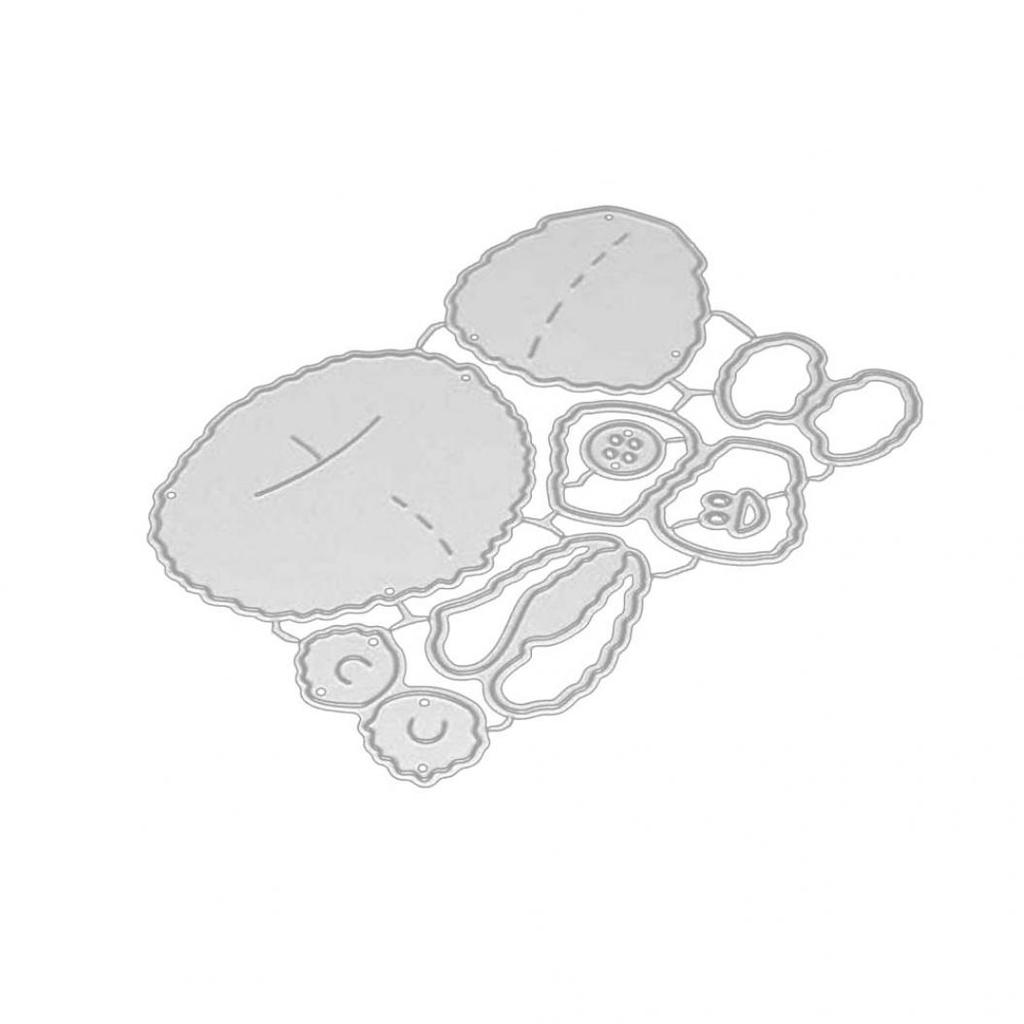 Bear Shape Metal Cutting Dies DIY Scrapbooking Album Cards Embossing Stencil