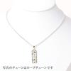 Hawaiian Jewelry Necklace Pendant Clear Cubic Zirconia Honu Plumeria Yellow Gold Coating Jewelry [LocoMocoAloha] [Genuine Product]