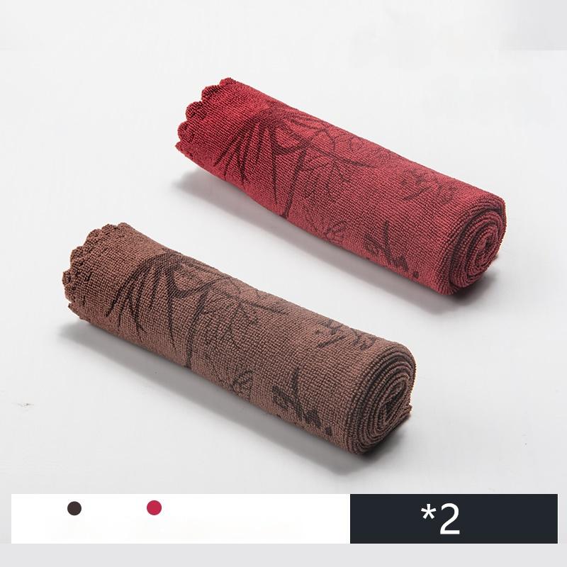 GIANXI Tea Towel Thickened Absorbent Cleaning Cloth Seamless Tea Set Mat Super Soft Absorbent Tea Towel Cotton