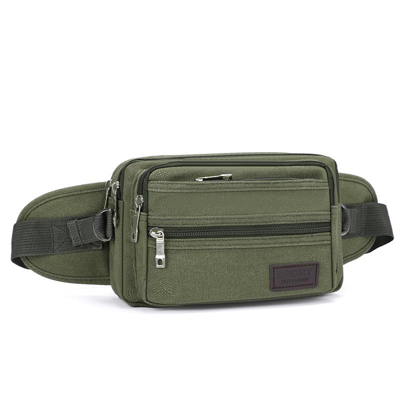 

Multi function Men Waist Packs Fanny Bag Durable Canvas Shoulder Biking Bag Sports Roomy Casual Men Belt Bag Bolsa Chest Bag SAC