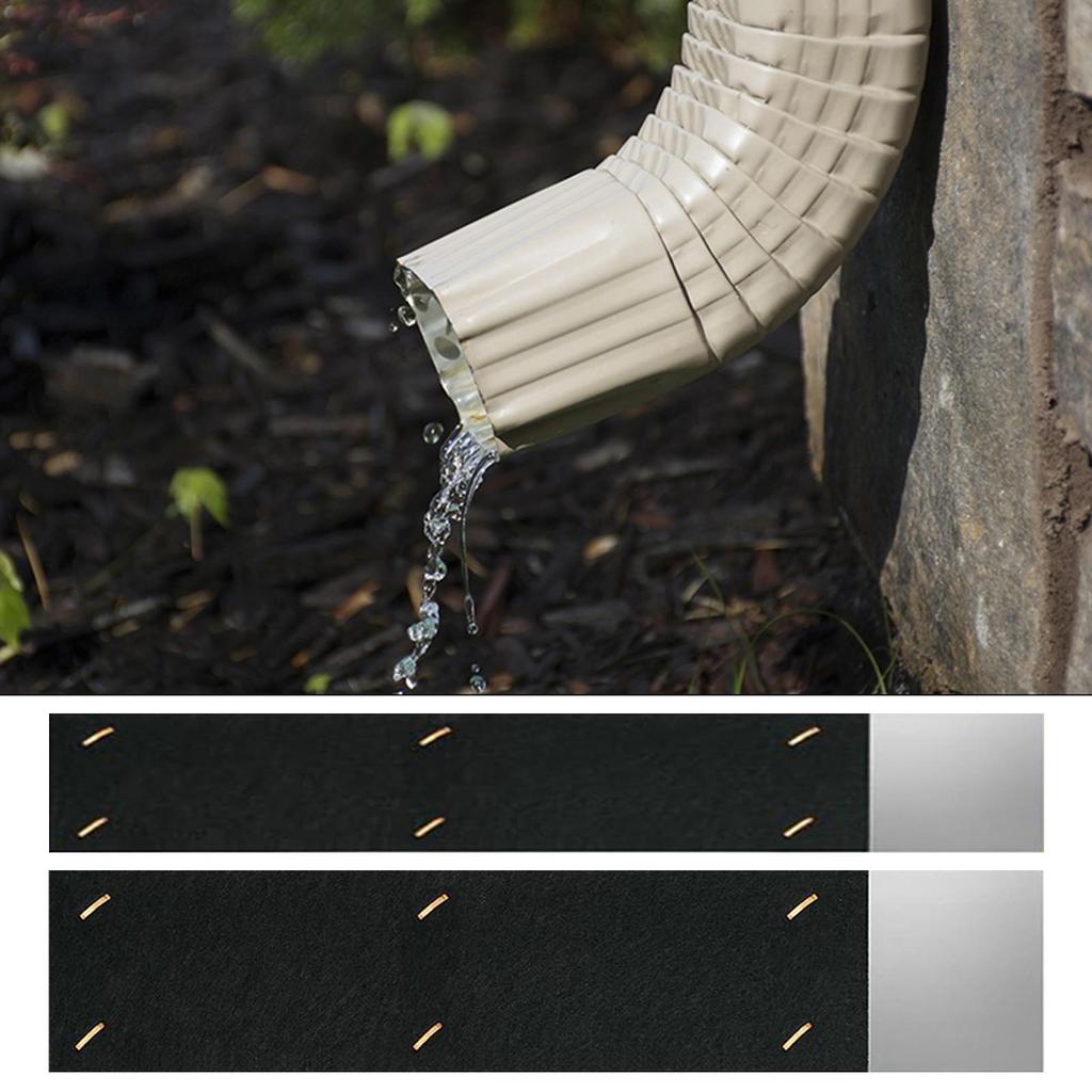 Gutter Noise Dampener 2x Portable Gutter SilencerInsert Adjustable Drainage Ditch Noise Reducer Gutter Noise Dampers