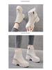 2025 New Women's British Style Ankle Boots - Autumn Collection, Versatile Thick Sole Martin Boots with Inner Lift for a Slimming Effect