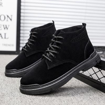 Fashion Men's Snow Boots Classic Retro Outdoor High Top Fashionable British Style Short Boots Travel Hiking Casual Shoe
