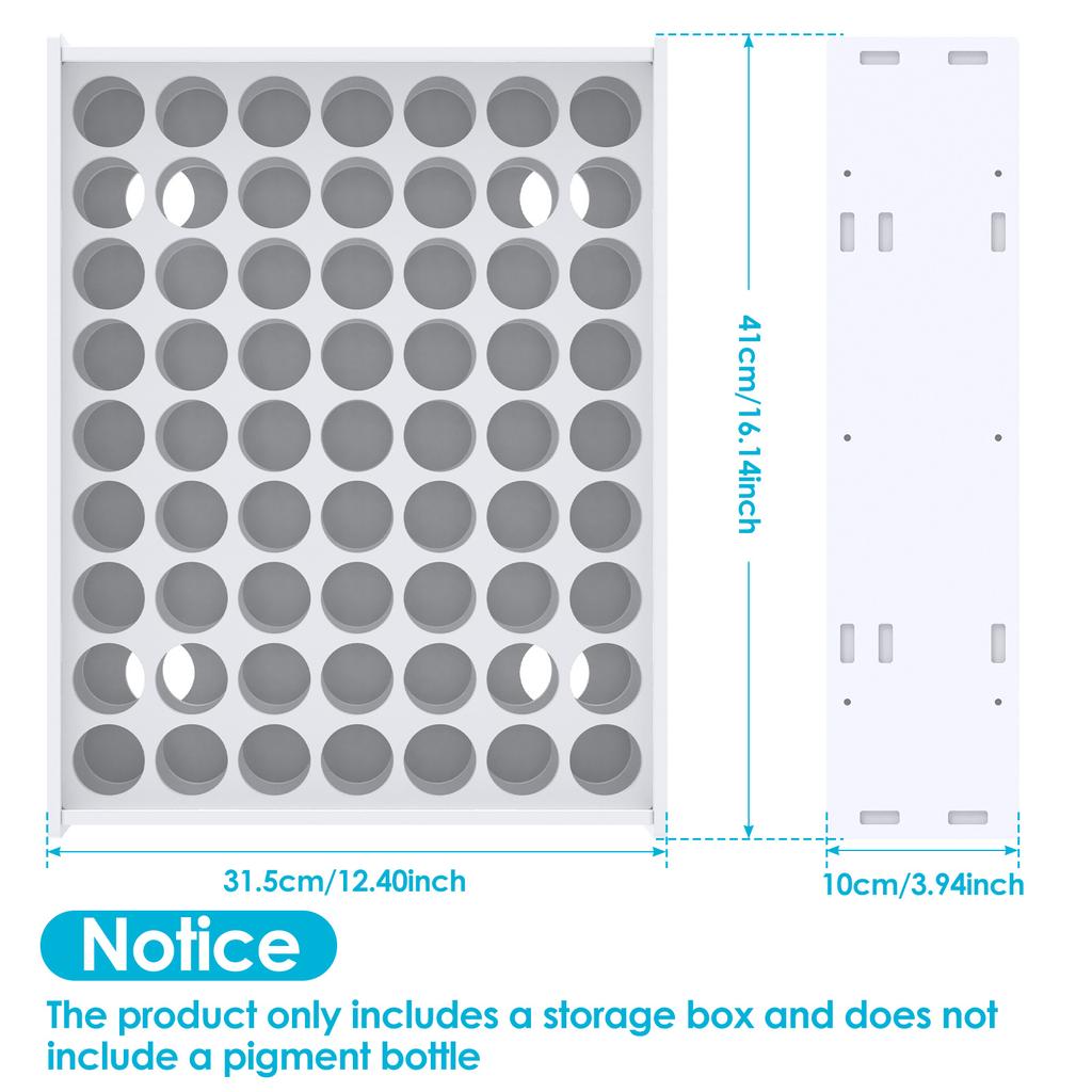 Craft Paint Organizer Holder Vertical Paint Storage Rack Stand Pigment Rack Portable Paint Tool Holders DIY Pigments Shelf