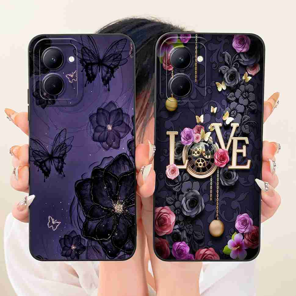 For Realme C33 4G RMX3624 Case Silicone Soft Shockproof Cartoon Pattern Phone Casing For Realme C 33 C33 RealmeC33 Back Cover