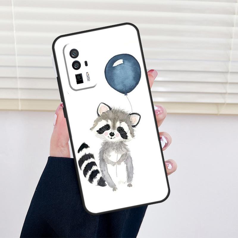 Raccoon Animal Cover For Xiaomi 11T 12T 13T 14T Pro 13 14 15 Ultra POCO X7 X6 Pro X3 X5 F5 F6 M6 Pro Case