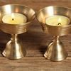 Butter Lamp Holder Brass Cup Tealight Candle Holder Tibetan Oil Lamp Buddhist Altar Supplies Candlestick Table Decors