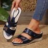 Fashion 2025 New Women Wedge Slippers Comfortable Open Toe Sandals Vintage Anti-Slip Slippers Casual Platform Retro Shoes Slides Women