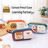 Guanzhuojia Cute Bear Burger Embroidered Pencil Case