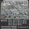 Round Head Phillips Machine Screws & Nuts Set with Flat Washers – Multi-Size Household DIY Box with Complete Specifications