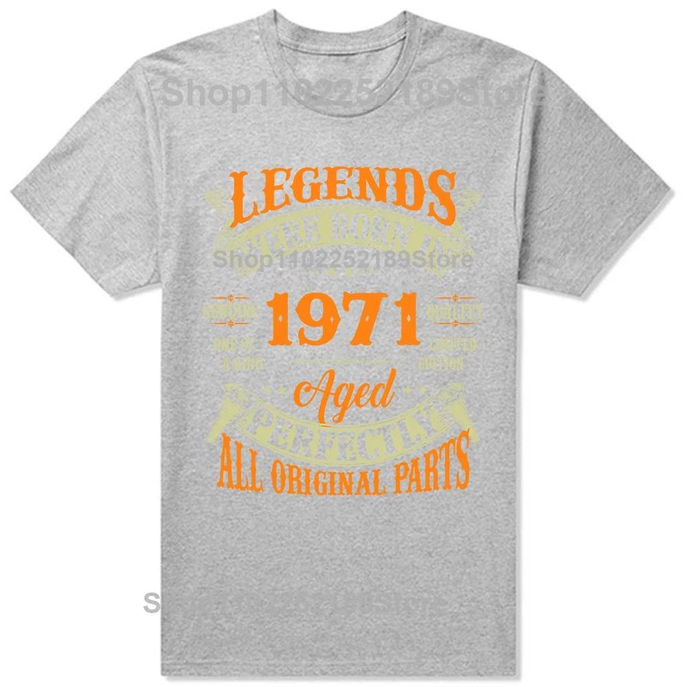 Vintage 1971 Begränsad Upplaga 54-årspresent Musik Kassett T-shirts Grafisk Streetwear Kortärmad Födelsedagspresenter T-shirt Herr