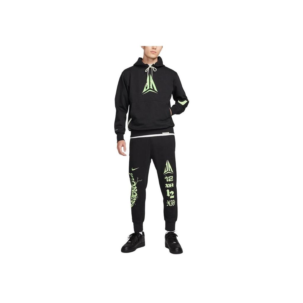 Nike Mikina s kapucí s potiskem, dlouhý rukáv, pánské topy, černá FN2988-010