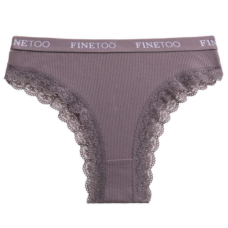 M-2XL Women Lace Briefs Sexy Low Rise Hollow Out Panties Female Letter Belt Brazil Underwear Girls Plus Size Panty Lingerie New