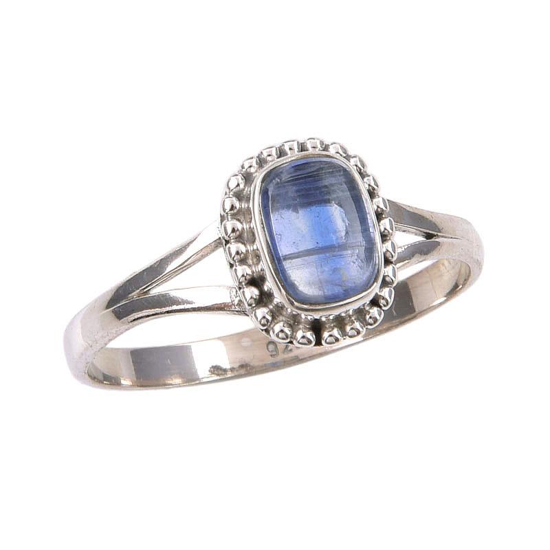 Natural Kyanite Gemstone Handmade 925 Sterling Silver Jewelry Ring Size 10 R3b32
