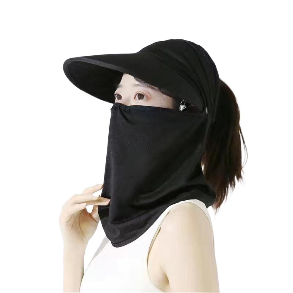 Visor Hat Empty Top Hat Face Protection Face Cover  Hat Fashion Women Sun Hat  Beach