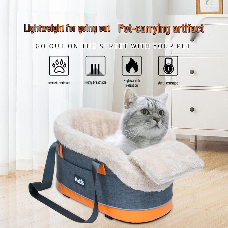 Pet Car Seat Cushion: Portable Safety Nest for Cats and Small Dogs