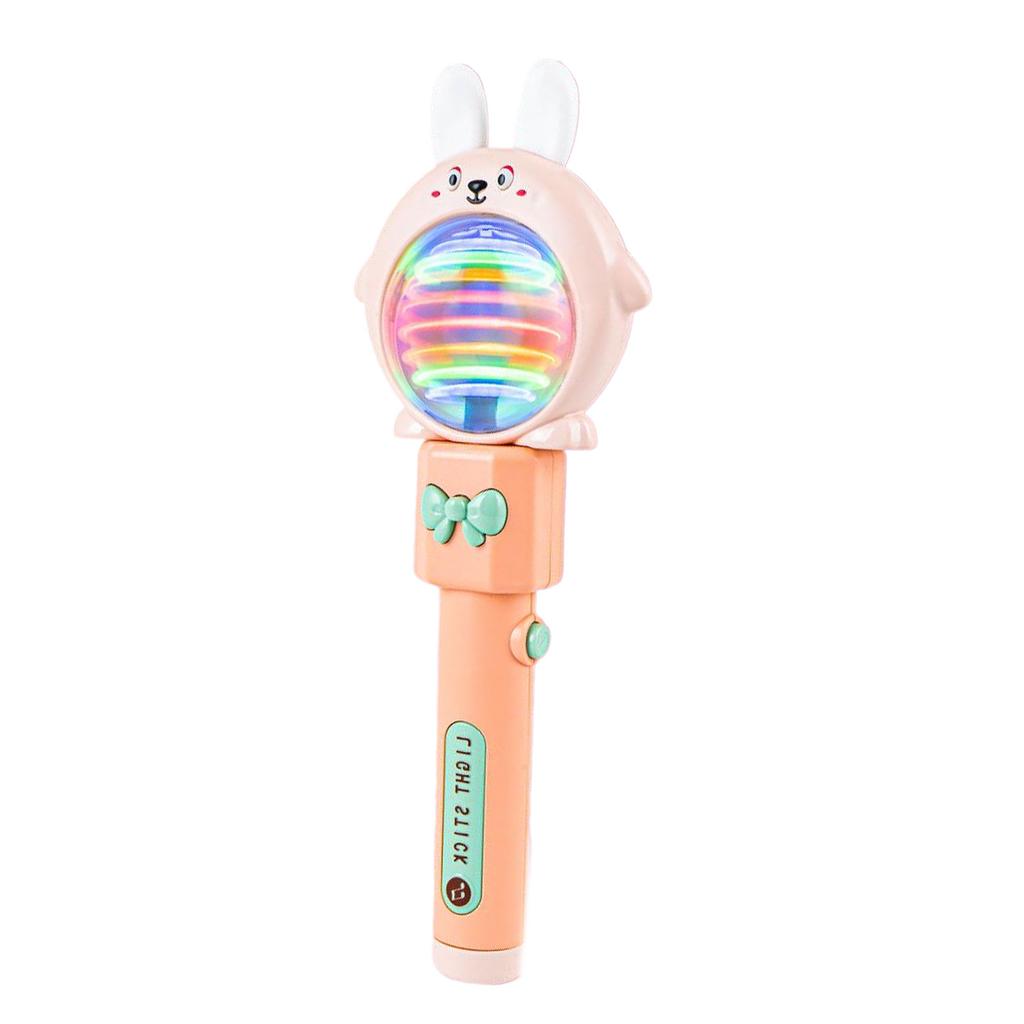 Children's Music Light Magic Wand Frog Rabbit Soft Rubber Ears Music Wand Toys Girl Princess Baby Luminous Creative Toys