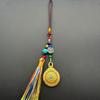 Retro Creative Style Alloy Car Tassel Hanging Ornament Ethnic Style Tourist Spot Gift Keychain Jewelry Accessory